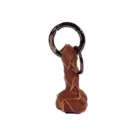 MESTANGO - Δερμάτινο Knot Μπρελόκ, καφέ