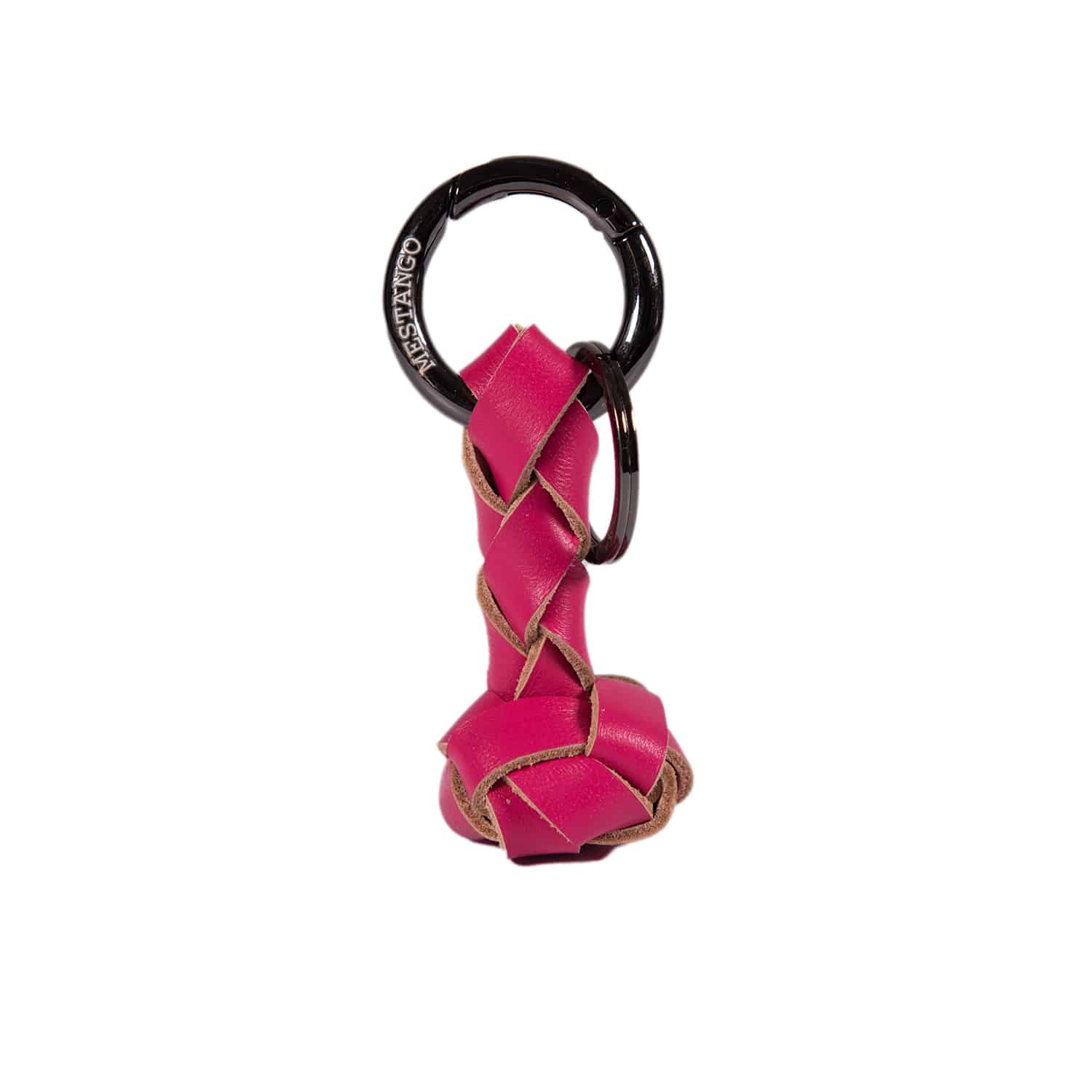 MESTANGO - Δερμάτινο Knot Μπρελόκ, φούξια