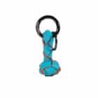 MESTANGO - Δερμάτινο Knot Μπρελόκ, τιρκουάζ