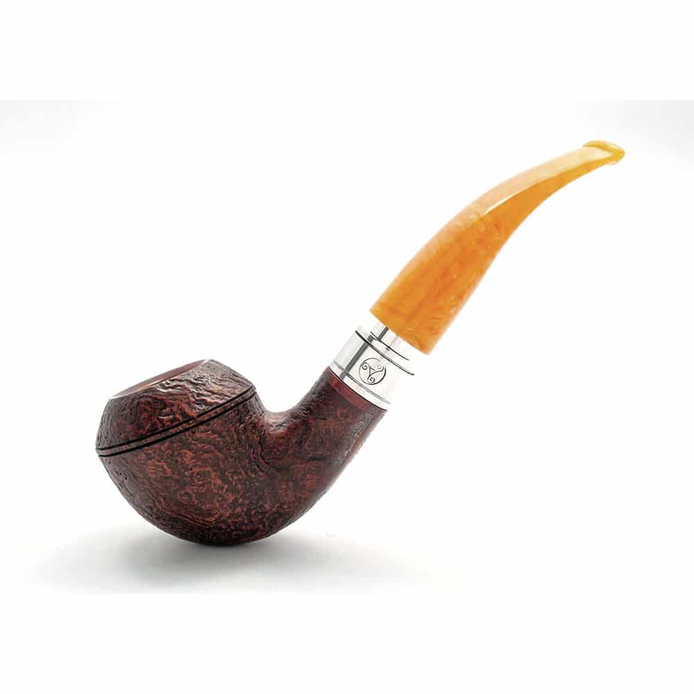 RATTRAYS - Monarch Sandblasted 178 Πίπα Καπνού, ξύλινη, καφέ, με κίτρινο επιστόμιο