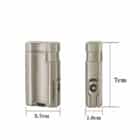 SILVER MATCH – Double Jet Αναπτήρας (40674364), αντιανεμικός, ασημί