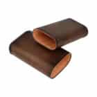 Πουροθήκη Καφέ Δερμάτινη με Κέδρο