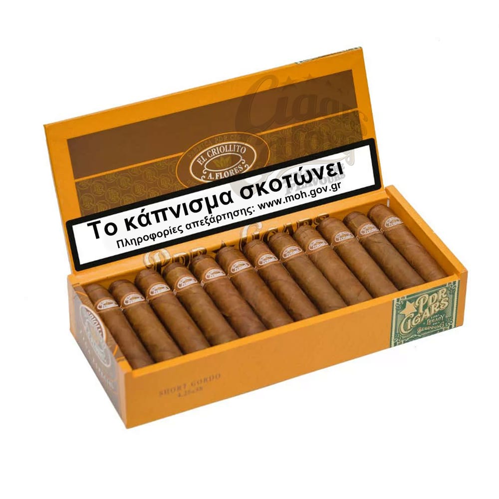 PDR - El Criollito Short Gordo πούρο, σε κουτί με ανοιχτό καπάκι