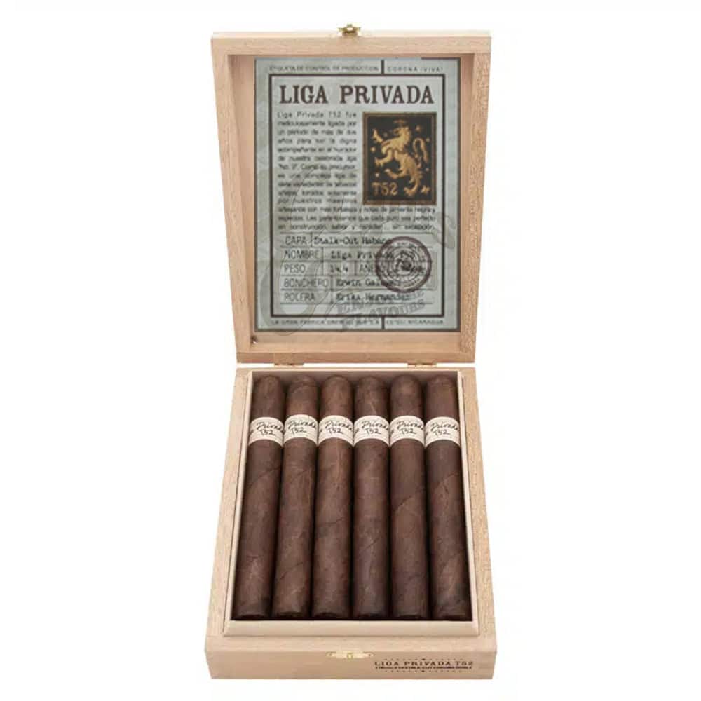 DREW ESTATE - Liga Privada T52 Corona Doble πούρο, σε ξύλινο κουτί