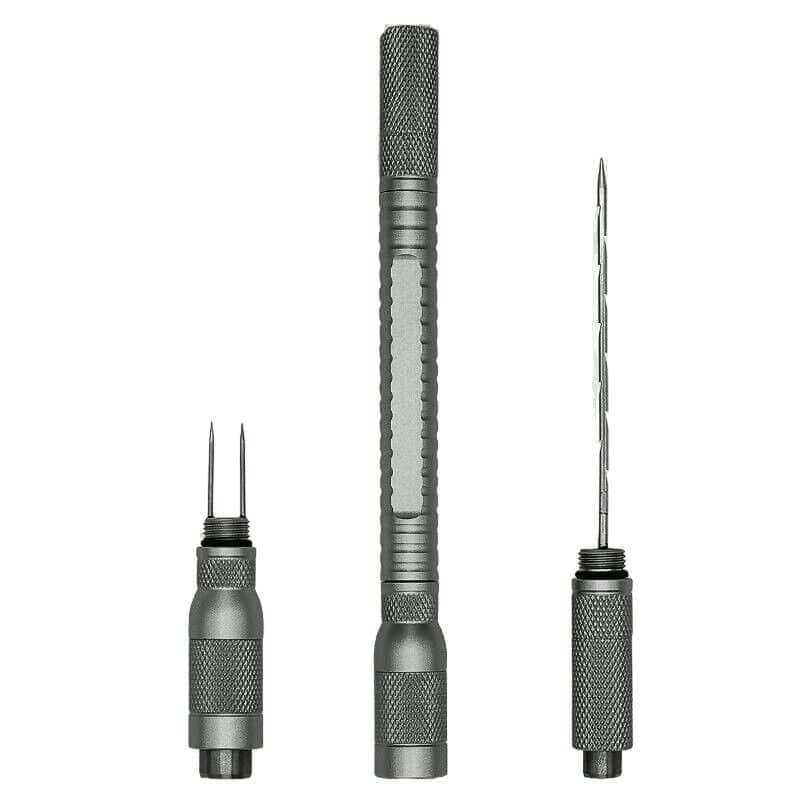 Cigar Draw Tool Αλουμινίου 4 σε 1 Γκρι (2006-GREY)