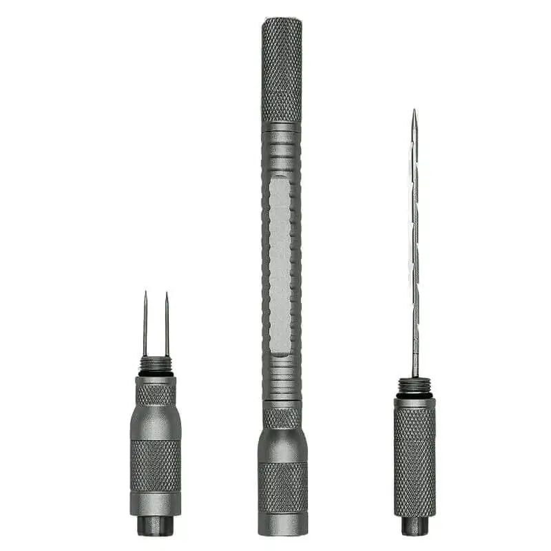 Cigar Draw Tool Αλουμινίου 4 σε 1 Γκρι (2006-GREY)