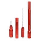 Cigar Draw Tool Αλουμινίου 4 σε 1 Κόκκινο (2006-RED)