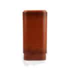 SIKARLAN - Καφέ Τριπλή Δερμάτινη Πουροθήκη με Διαχωριστικά (4064)