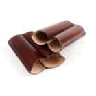 LUBINSKI - Δερμάτινη Θήκη για 2 Πούρα Καφέ Ring 60 (MB1382M)