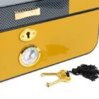 SAVINELLI - Yellow Lacquered Humidor in Carbon Fiber (S61201L), υγραντήρας