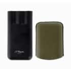 S.T. DUPONT - Χακί Δερμάτινη Θήκη για 3 Πούρα (183349)