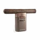 SILVER MATCH - Επιτραπέζιος Quad Jet Αναπτήρας με βάση πούρου (40674372), με πούρο