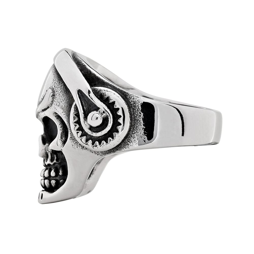 ZIPPO - Headphone Stainless Steel Skull Ring (2006575), δαχτυλίδι