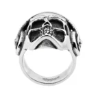 ZIPPO - Headphone Stainless Steel Skull Ring (2006575), δαχτυλίδι