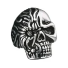 ZIPPO - Stainless Steel Skull Ring (2006575), δαχτυλίδι