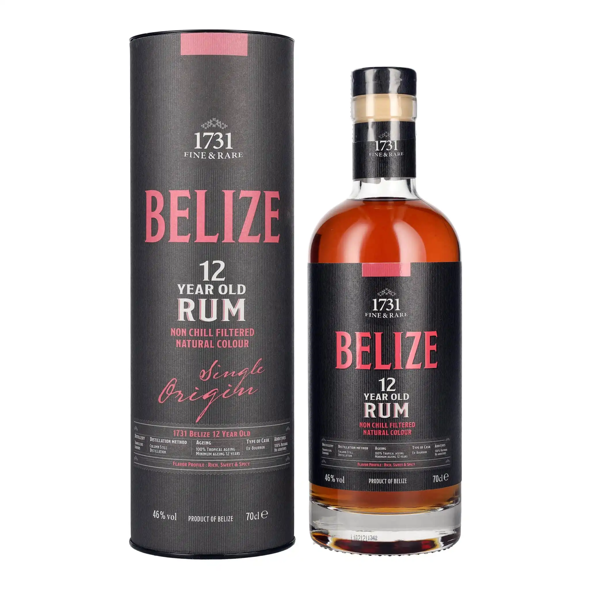 1731 FINE & RARE - Belize 12 Year Old Rum 46% 700ml ρούμι