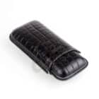 JEMAR - Δερμάτινη Θήκη για 2 Πούρα Μαύρη Ring 54 (PU464 Negro)