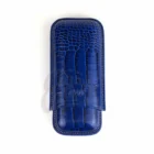 JEMAR - Δερμάτινη Θήκη για 2 Πούρα Μπλε Ring 54 (PU464 Azul)