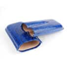 JEMAR - Δερμάτινη Θήκη για 2 Πούρα Μπλε Ring 54 (PU464 Azul)