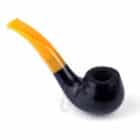 PRINCE - 02 Μπλε / Κίτρινη Λεία Πίπα Καπνού, ξύλινη