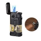 EUROJET - Triple Jet Flame Αναπτήρας με Punch (253296), αντιανεμικός, μαύρος