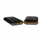 MARTIN WESS - Lizard Black 3 Robustos (591), δερμάτινη θήκη για πούρα, μαύρη