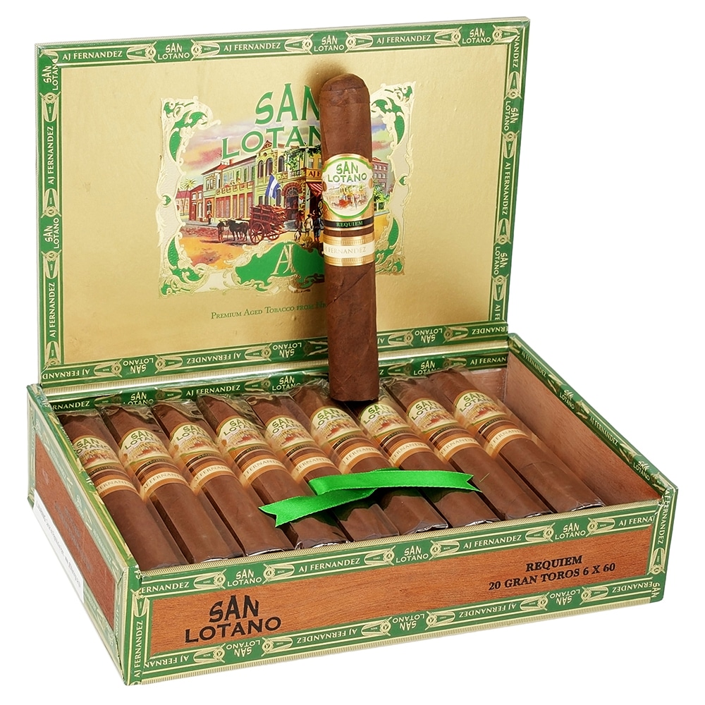 AJ FERNANDEZ - San Lotano Requiem Habano Gran Toro πούρο, ανοιχτό κουτί με πούρα