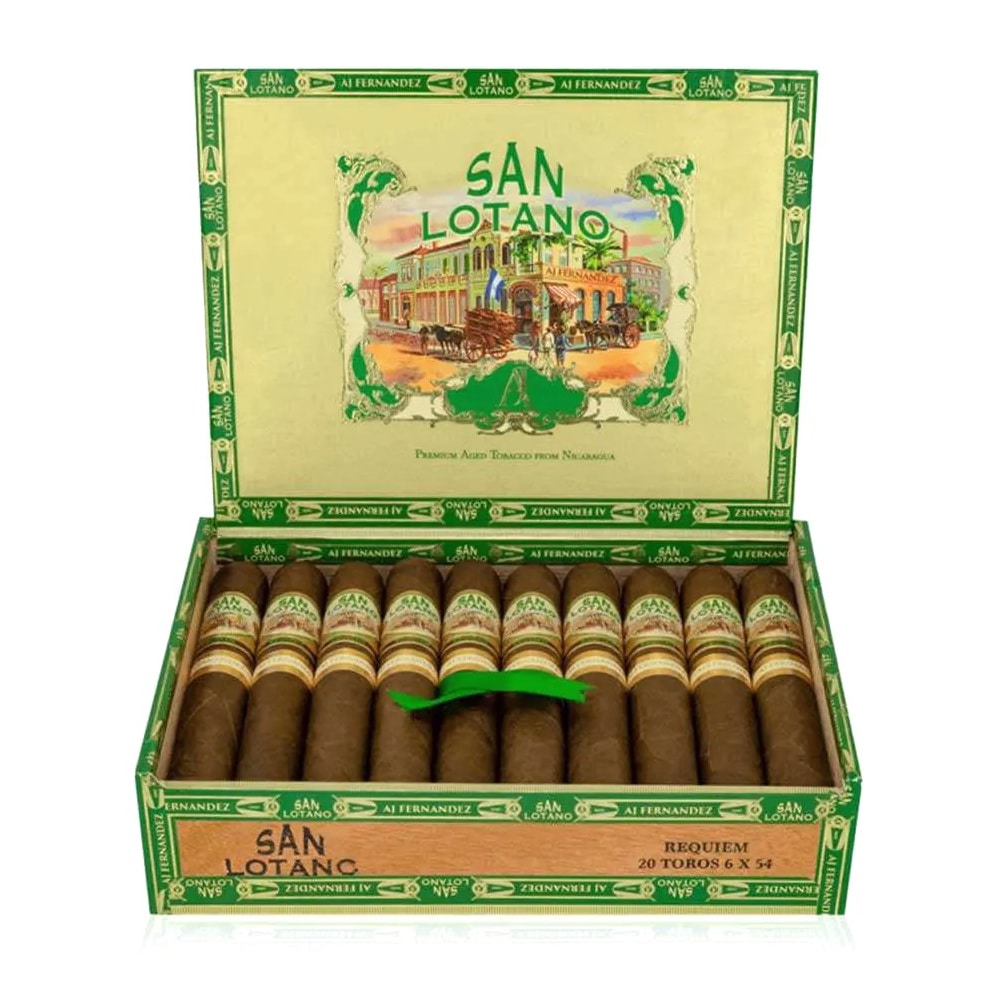 AJ FERNANDEZ - San Lotano Requiem Habano Toro πούρo, πούρα μέσα σε κουτί πούρων