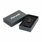 XIKAR - Αναπτήρας Hedron All Black Αναπτήρας (XKHD-1000), μαύρος, αντιανεμικός, στο κουτί του
