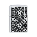 ZIPPO - Black Pattern Design Αναπτήρας (214), μεταλλικός με ασπρόμαυρο σχέδιο