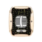 LUBINSKI - Πουροκόπτης Γκιλοτίνα Μεταλλικός Egyptian Symbols 64 ring με θήκη (30031-RGD)