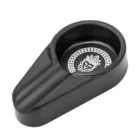 LUBINSKI - Μεταλλικό Μαύρο Ελλειπτικό Σταχτοδοχείο (20013-BΚ)