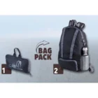 TROIKA - Backpack Αναδιπλούμενο BagPack Black RUC01/BK