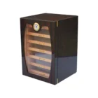 Ξύλινος Υγραντήρας / Humidor Καφέ για 120 πούρα με 7 συρτάρια (1724), με τζάμι