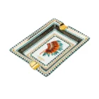 LUBINSKI - Κεραμικό Σταχτοδοχείο για 2 πούρα με Σχέδιο (20016-ID)