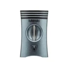 LUBINSKI - Gunmetal V-Cut Πουροκόφτης με Punch και Βάση Πούρου (30029-GY)