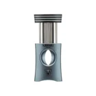 LUBINSKI - Gunmetal V-Cut Πουροκόφτης με Punch και Βάση Πούρου (30029-GY)