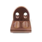 Ξύλινη βάση για 2 πίπες, καφέ