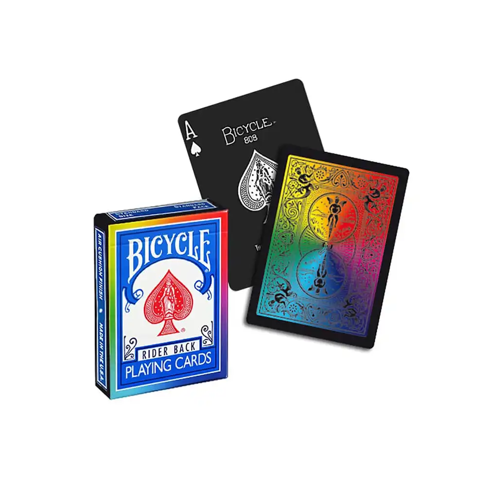 BICYCLE - Rider Raibow Black Back Τράπουλα