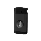 CIGAROL – Διπλός Jet Αναπτήρας Μαύρος με Κόφτη V-Cut (310080)