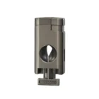 CIGAROL – Τριπλός Jet Αναπτήρας Gunmetal με Κόφτη V-Cut (310090)