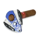 JIFENG - Μπλε Skull Πουροκόπτης Γκιλοτίνα 54 Ring (JF-02) με πούρο