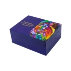 LUBINSKI - Υγραντήρας Μπλε Lion Design για 50 Πούρα (60034-LI) με σχέδιο λιονταριού