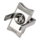 LUBINSKI - Gunmetal V-Cut Πουροκόφτης & Βάση Πούρου (30022-GM)