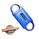 LUBINSKI - Πουροκόφτης V-Cut και Βάση Πούρου Μπλε (30028-BL)