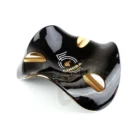 HABANOS - Cohiba 55th Anniversary Σταχτοδοχείο Πορσελάνης για 3 Πούρα (IB001), μαύρο, χρυσές λεπτομέρειες, σήμα Cohiba