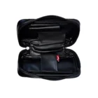 ANGELO - Μαύρη Διπλή Θήκη Πίπας από PU Leather (832130), ανοιχτή