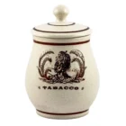 SAVINELLI - Κεραμικό Βάζο Καπνού Πίπας Antico Indian (V1005), λευκό