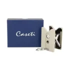 CASETI - Πουροκόπτης Punch & Βάση Πούρου Μπεζ (287025), μεταλλικός, με μπλε κουτί