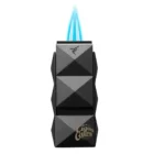 COLIBRI - Quasar II Αναπτήρας Διπλός Jet Μαύρος Με Punch (LI750T1), αντιανεμικός, αναμμένος με διπλή φλόγα